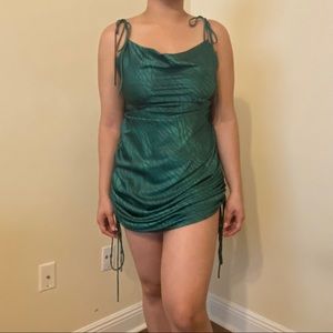 Oh Polly zebra Emerald dress